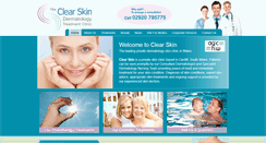 Desktop Screenshot of clearskin.uk.com